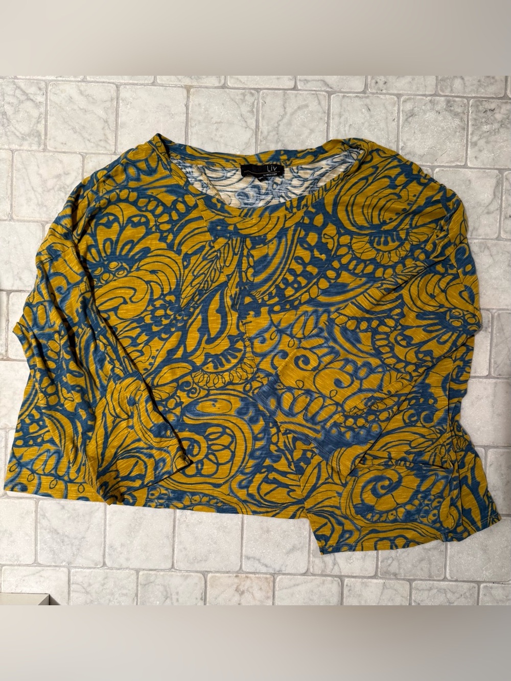 LIV by Habitat Clothes Abstract Print Top – Women’s XL